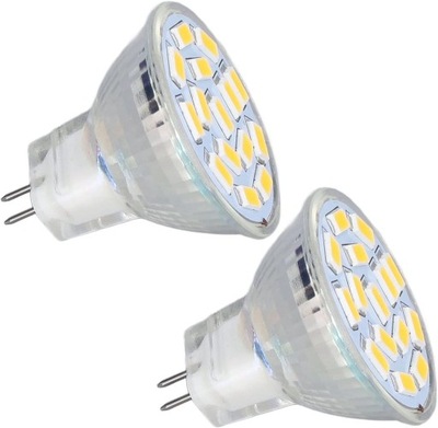 ?arówka 2 szt., żarówki 3W LED MR11, zamiennik halogenowy 12V, podstawa bi-