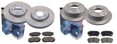 Гальмівні диски гальмівні колодки p+t bosch kia sportage ii 4wd фото №1