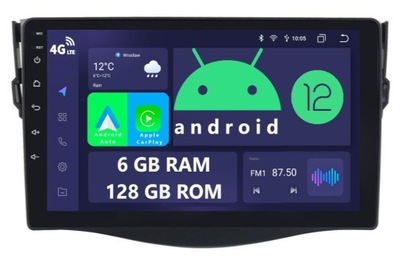 RADIO 2DIN NAWIGACJA ANDROID TOYOTA RAV4 3 III 6/128 GB DSP CARPLAY LTE