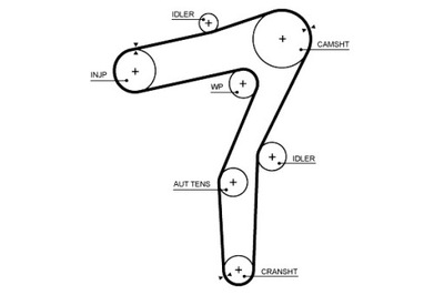 Ремень распределительного вала alfa romeo giulia stelvio 2.2d 10.15- gates фото №1