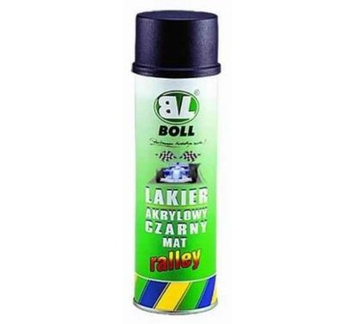 LAKIER AKRYLOWY CZARNY MAT SPRAY 500ML BOLL