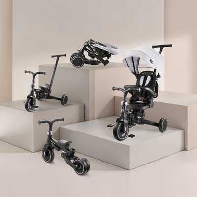 Rower trójkołowy HyperMotion TOBI FOREST GRAY czarny, szary