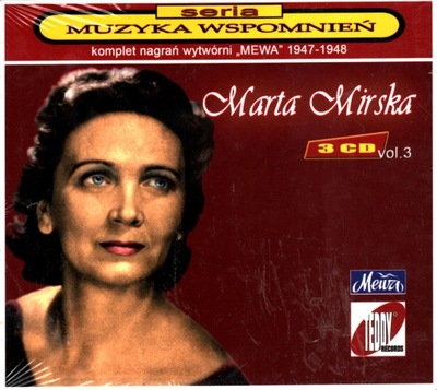 MUZYKA WSPOMNIEŃ - MARTA MIRSKA - VOL. 3 - CD