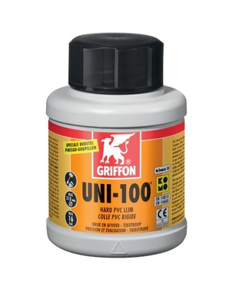 Klej do rur PVC-U GRIFFON UNI-100. Poj. 250 ml