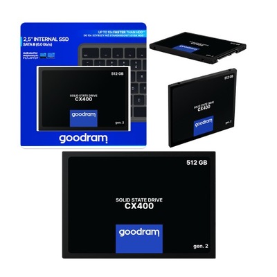 Dysk SSD GOODRAM CX400 512GB SATA3 550/490 MB/s