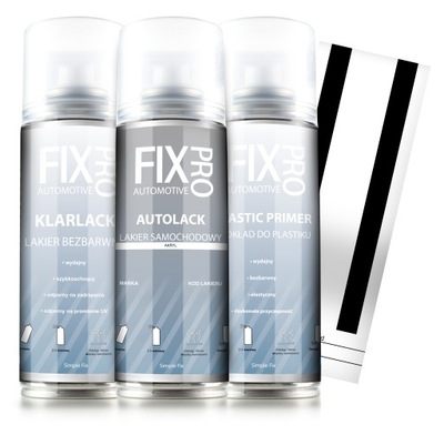 FIXPRO LAKAS AUTOMOBILINIS KOMPLEKTAS : PLASTIKO SPRAY SKODA 1026 LB9A 