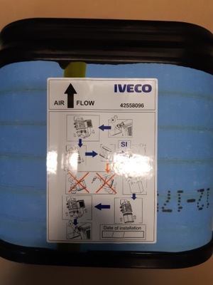 Вкладиш фільтра повітря iveco eurocargo -2015r оригінальний номер iveco 42558096 фото №1