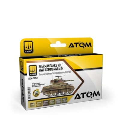 Ammo Mig 20752 Zestaw farb Atom Sherman Tanks Vol 1 WWII Commonwealth