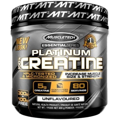 MuscleTech PLATINUM 100% CREATINE 400G UNFLAVORED