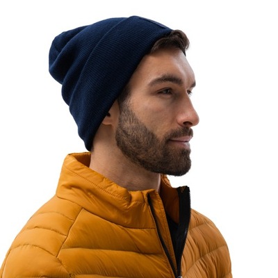 Czapka męska zimowa beanie one size H103 granatowa