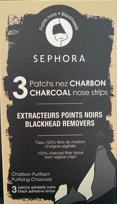 SEPHORA CHARCOAL STRIPS PLASTRY NA NOS Z WĘGLEM*