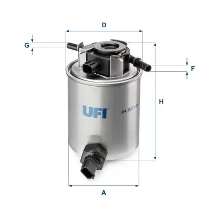 UFI 24.020.01 ФИЛЬТР ТОПЛИВА S 4020 NR S4020NR