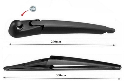 Важіль двірник задня mini cooper r50 r53 01-06 фото №1