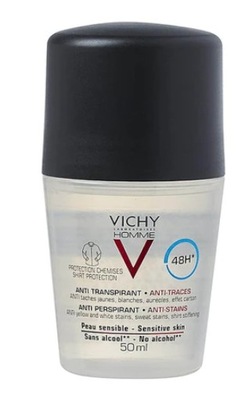 Vichy Homme 48 H antyperspirant przeciw śladom 50ml