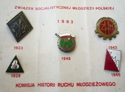 Związek Socjalistycznej Młodzieży Polskiej ZSMP x5