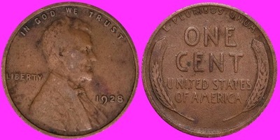 USA 1 Cent 1928 /U 289