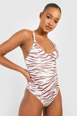 BOOHOO KOSTIUM KĄPIELOWY ANIMAL PRINT 13J XXJ__M