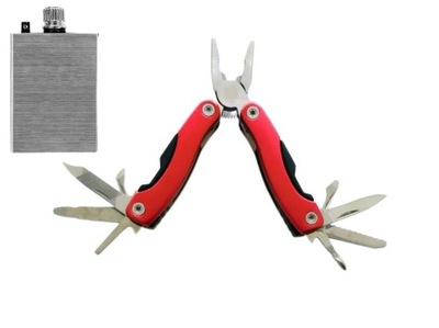 Multitool mini scyzoryk składany czerwony