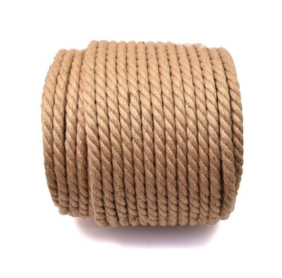 GRUBA LINA JUTOWA Ozdobna Żeglarska na Drapak 20mm 30m