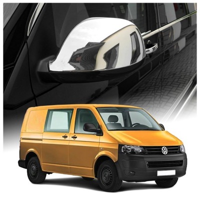 TRIMS ON MIRRORS SIDE FOR VW T5 CALIFORNIA 2009-2015 | STEEL | CHROME  