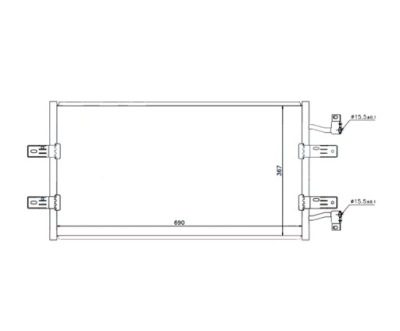 Конденсатор кондиционера opel vivaro 2007- 4417651 фото №1