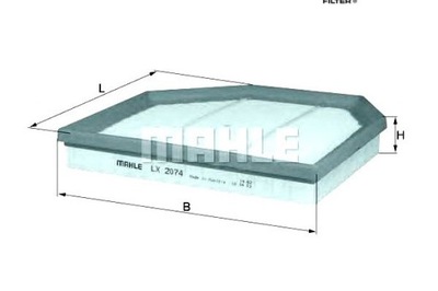 CF04B1 KNECHT ФІЛЬТР ПОВІТРЯ (ВКЛАД ФІЛЬТРA,) ПІДХОДИТЬ DO: BMW 2 (F22, F87),