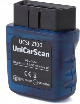 SKANER BLUETOOTH OBD2 UCSI-2100 UniCarScan INTERFEJS