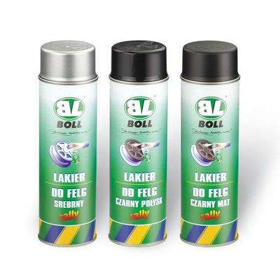 LAKAS : RARLANKIŲ AUTOMOBILINIŲ BOLL 0010134 CZARNY, SPRAY 500 ML 