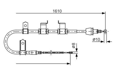 BOSCH 1 987 482 070 CIĘGŁO, ТОРМОЗ СТОЯНОЧНИЙ