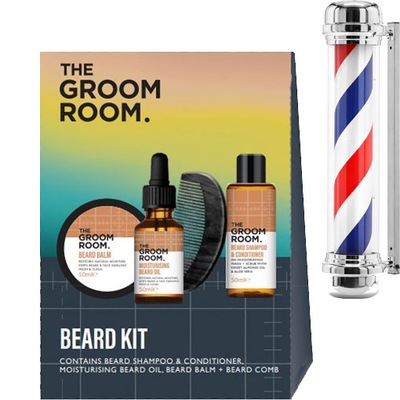 Zestaw Kosmetyków Beard Kit Do Brody 4w1 Barber Prezent dla Mężczyzny