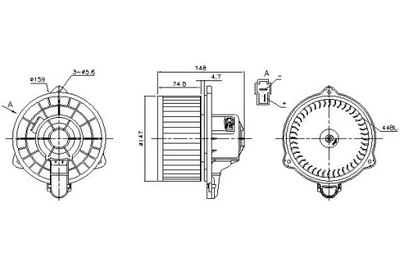 Nissens 87161 вентилятор внутрішній фото №1