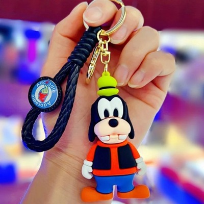 Disney Cartoon Anime Lilo and Stitch Pendant Keychains Holder Car Key 