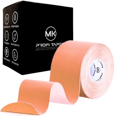 Taśmy tejp tejpy kinesiotaping plastry tape do kinesiotapingu 5cm x5m MOCNE