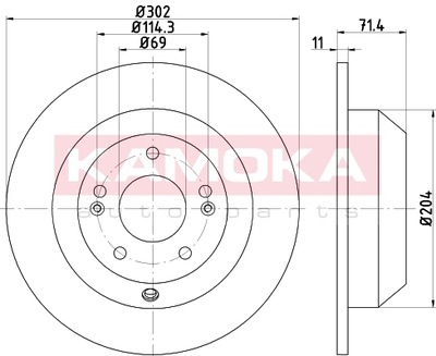 DISCS BRAKE REAR KAMOKA 103182  