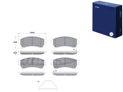 КОЛОДКИ ТОРМОЗНЫЕ MAZDA 6 07-12 ПЕРЕД TOMEX BRAKES