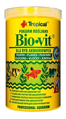 Tropical BIO-VIT 1000ml pokarm roślinny dla ryb