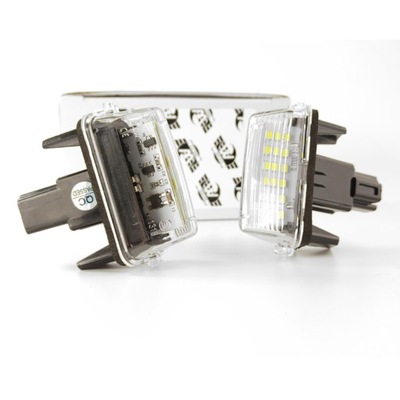 Лампа номерного знака регистрационный toyota avensis yaris led kpl фото №1