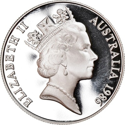 Moneta, Australia, Elizabeth II, 10 Dollars, 1986,