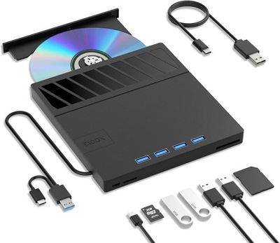 Yaeonku Zewnętrzny napęd Blu Ray CD DVD USB 3.0