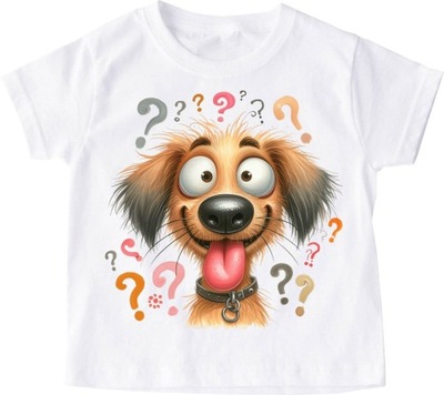 Koszulka dziecięca z wesołym psem roz 104