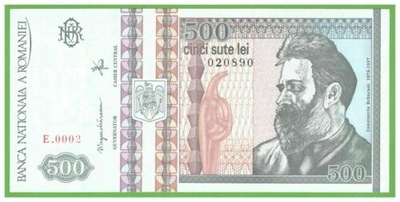 RUMUNIA 500 LEI 1992 P-101a UNC