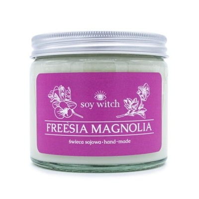 Świeczka sojowa zapachowa w szkle Freesia Magnolia