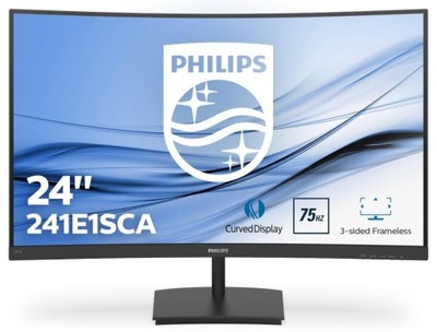 Monitor Philips 23,6" 241E1SCA/00 VGA HDMI gł