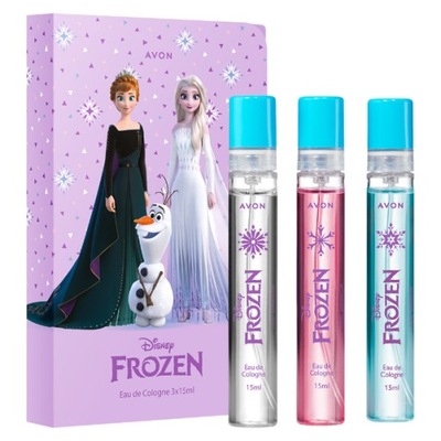 avon FROZEN zestaw 3 wód zapachowych KRAINA LODU