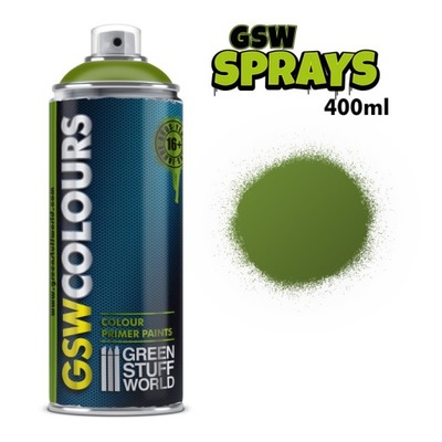 GSW Spray Primer Matt Green 400ml podkład zielony