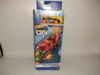 ZESTAW HOT WHEELS DINO LAUNCHER DINOZAUR