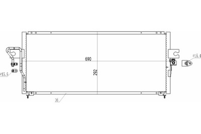 HART CONDENSADOR CONDENSADOR DE ACONDICIONADOR ALMERA 1.4-1.6 96-00  