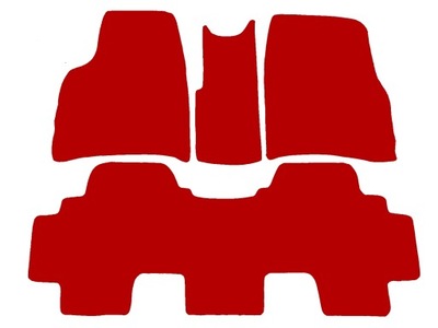 MATS RED FOR FIAT ULYSSE 2002-2013R 2 RZEDY  