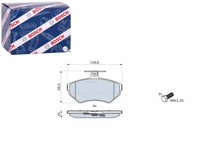 КОЛОДКИ ТОРМОЗНЫЕ ПЕРЕД SEAT AROSA CORDOBA CORDOBA VARIO CORDOBA VARIO