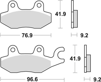 Klocki hamulcowe TRW MCB663